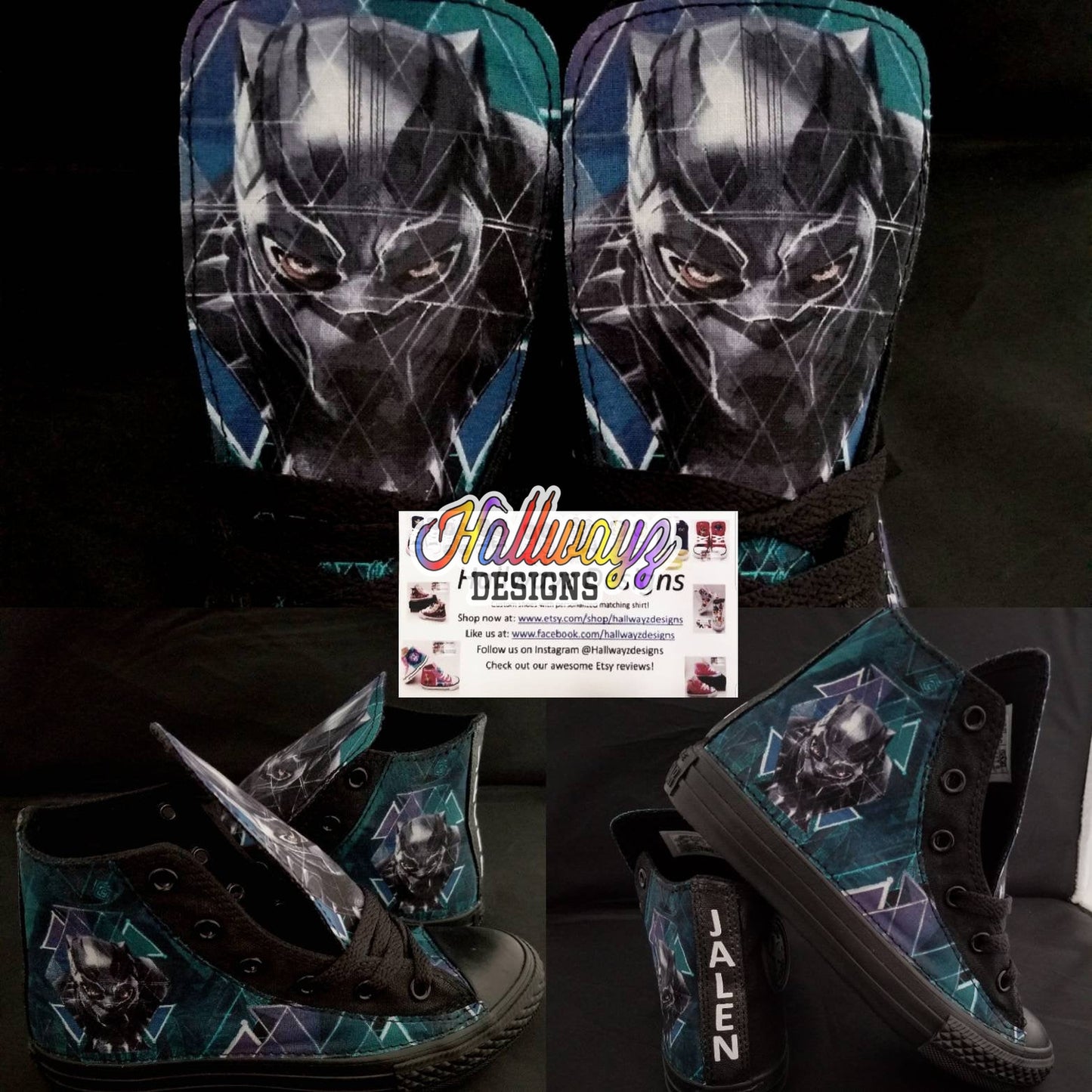 Black Panther Converse Shoes
